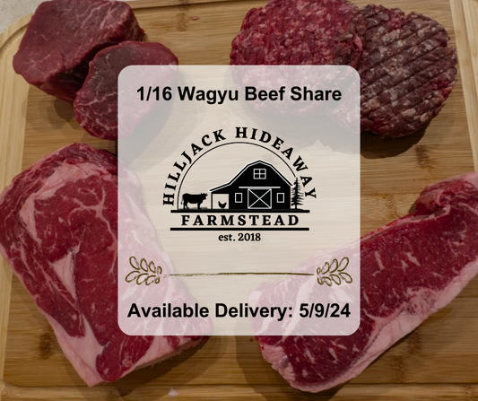 1/16 Wagyu Beef Share: Available 9 May