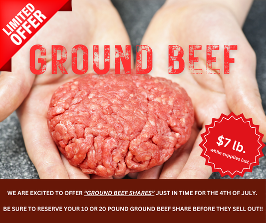 Ground Beef Share; Farm Fresh
